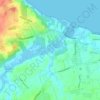 Mapa topográfico Nord Ouest, altitude, relevo