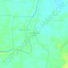 Mapa topográfico Kota Negara Timur, altitude, relevo