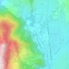 Mapa topográfico Les Moutières, altitude, relevo