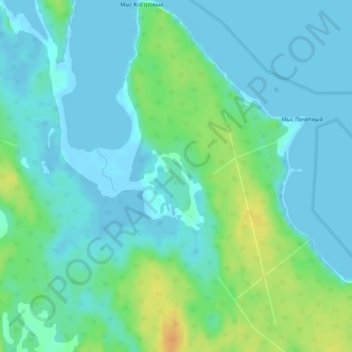 Mapa topográfico Patala, altitude, relevo