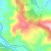 Mapa topográfico La Poza, altitude, relevo