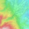 Mapa topográfico Bocca di Valle, altitude, relevo