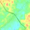 Mapa topográfico Hawthorne, altitude, relevo