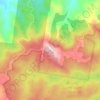 Mapa topográfico Mount Worth, altitude, relevo