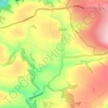 Mapa topográfico Patchole, altitude, relevo