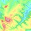 Mapa topográfico Santa Catarina, altitude, relevo