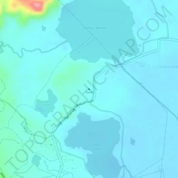 Mapa topográfico Suoh, altitude, relevo