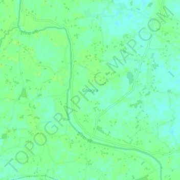 Mapa topográfico Ghagra, altitude, relevo