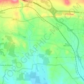Mapa topográfico Troto, altitude, relevo