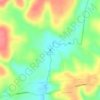 Mapa topográfico Cachoeira da Porteira, altitude, relevo