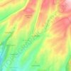 Mapa topográfico Ojo De Agua, altitude, relevo