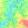 Mapa topográfico La Touche, altitude, relevo