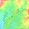 Mapa topográfico Borbela, altitude, relevo