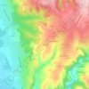 Mapa topográfico La Combe, altitude, relevo