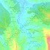 Mapa topográfico Cortes, altitude, relevo