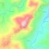 Mapa topográfico Cerro El Gallo, altitude, relevo