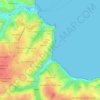 Mapa topográfico Stang Eun Datte, altitude, relevo