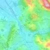 Mapa topográfico Marsan, altitude, relevo