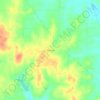 Mapa topográfico Whiteoak, altitude, relevo