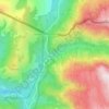 Mapa topográfico Cascata da Portela do Homem, altitude, relevo