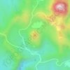 Mapa topográfico Mount Paco, altitude, relevo
