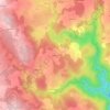 Mapa topográfico Sentenac, altitude, relevo