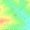 Mapa topográfico Goubara, altitude, relevo