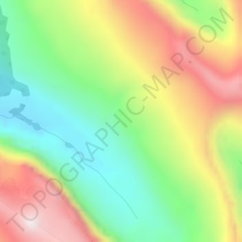 Mapa topográfico Rocky Mountains, altitude, relevo