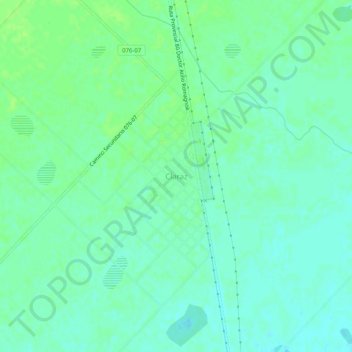 Mapa topográfico Claraz, altitude, relevo