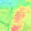 Mapa topográfico Meadow Lane, altitude, relevo
