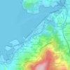 Mapa topográfico A Sartán, altitude, relevo