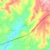 Mapa topográfico Monte Penedo, altitude, relevo