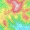 Mapa topográfico Amora, altitude, relevo