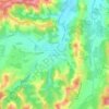 Mapa topográfico Bersagliera, altitude, relevo