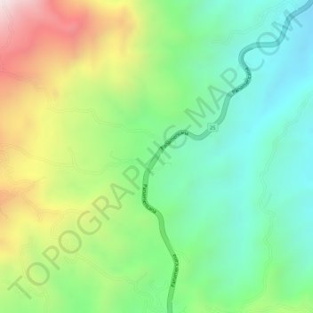 Mapa topográfico LA AGUSTINA, altitude, relevo