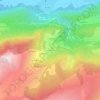 Mapa topográfico Les Chevriers, altitude, relevo