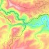 Mapa topográfico Frontera Puente de Rumichaca, altitude, relevo