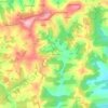 Mapa topográfico Les Bernissoux, altitude, relevo