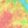 Mapa topográfico Langley, altitude, relevo