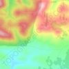 Mapa topográfico Huerta del Mocho, altitude, relevo