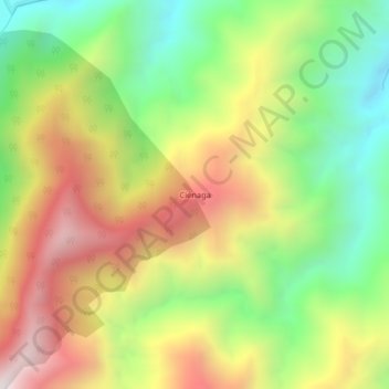 Mapa topográfico Ciénaga, altitude, relevo