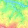 Mapa topográfico L'Elinière, altitude, relevo