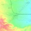 Mapa topográfico Hualahuises, altitude, relevo