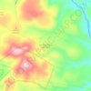 Mapa topográfico San Bernardino Tepenene, altitude, relevo