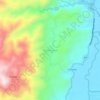 Mapa topográfico Pamintaran, altitude, relevo