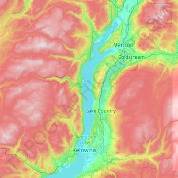 Mapa topográfico Grant Island, altitude, relevo