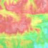 Mapa topográfico Bouzigue Milleau, altitude, relevo