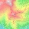 Mapa topográfico Hoher Burgstall, altitude, relevo