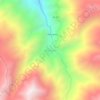 Mapa topográfico Anchicha, altitude, relevo