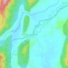 Mapa topográfico Kakkinje, altitude, relevo